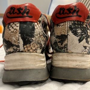 Ash snakeskin sneakers